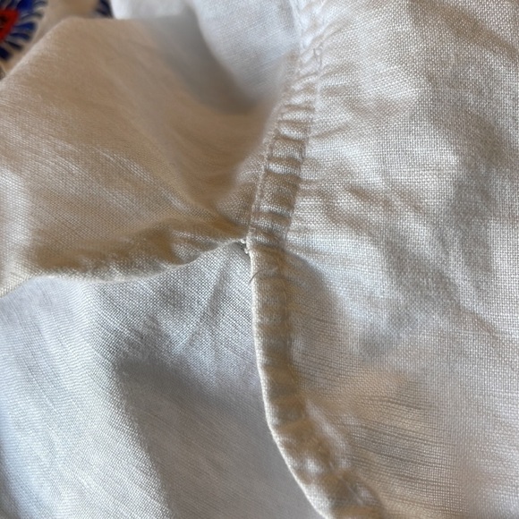 J. crew sunburst cap sleeve embroidered linen & cotton blendTopSize 2. D… - Picture 7 of 9